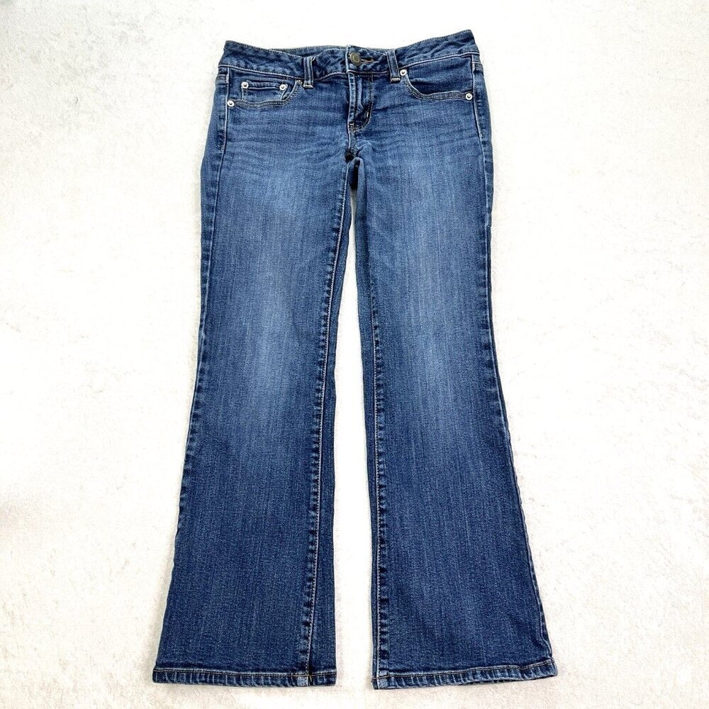 AMERICAN EAGLE Jeans Womens 6 Short Favorite Boyfriend Boot Cut y2k Low Rise